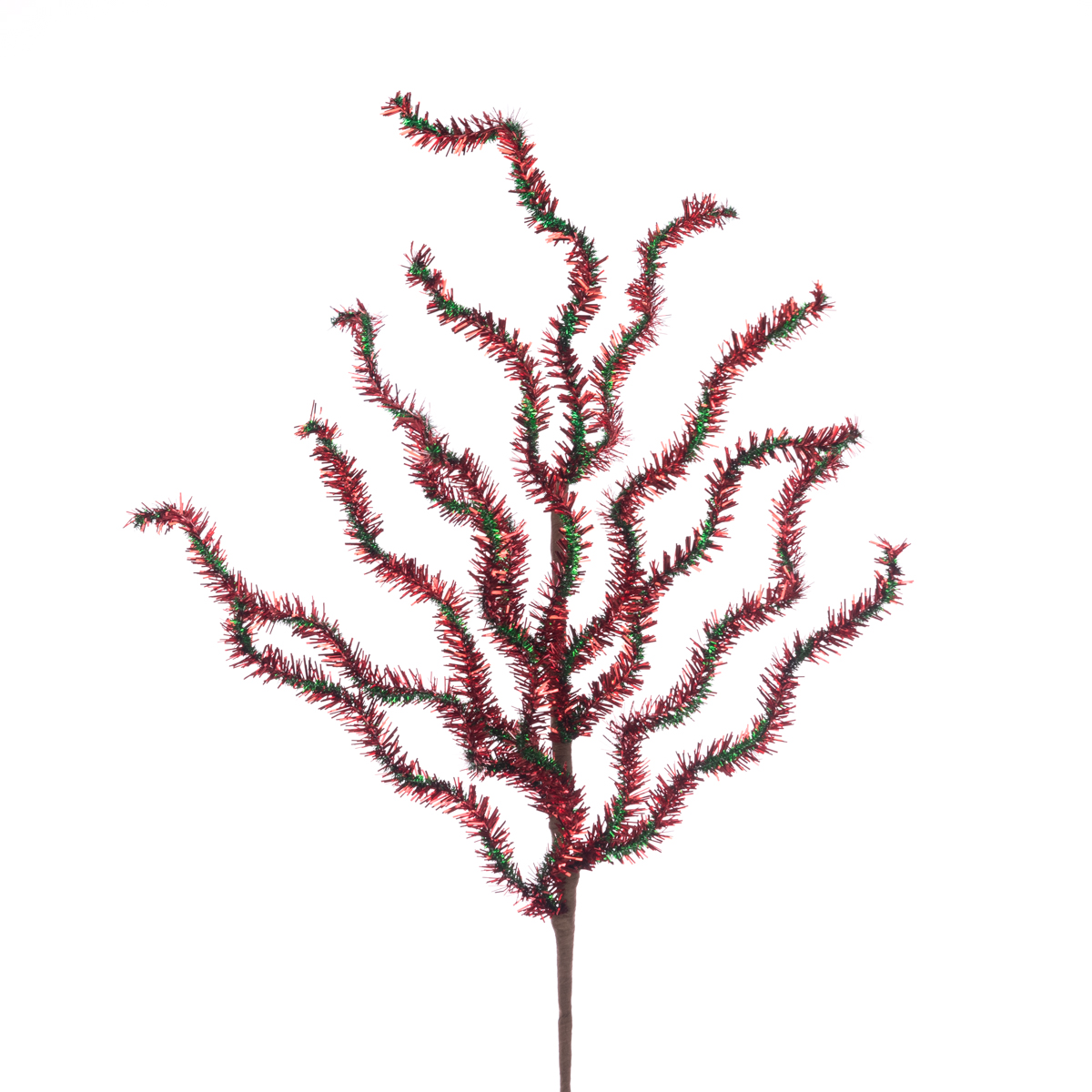 Tinsel Twist Spray 79cm Red/Green-0