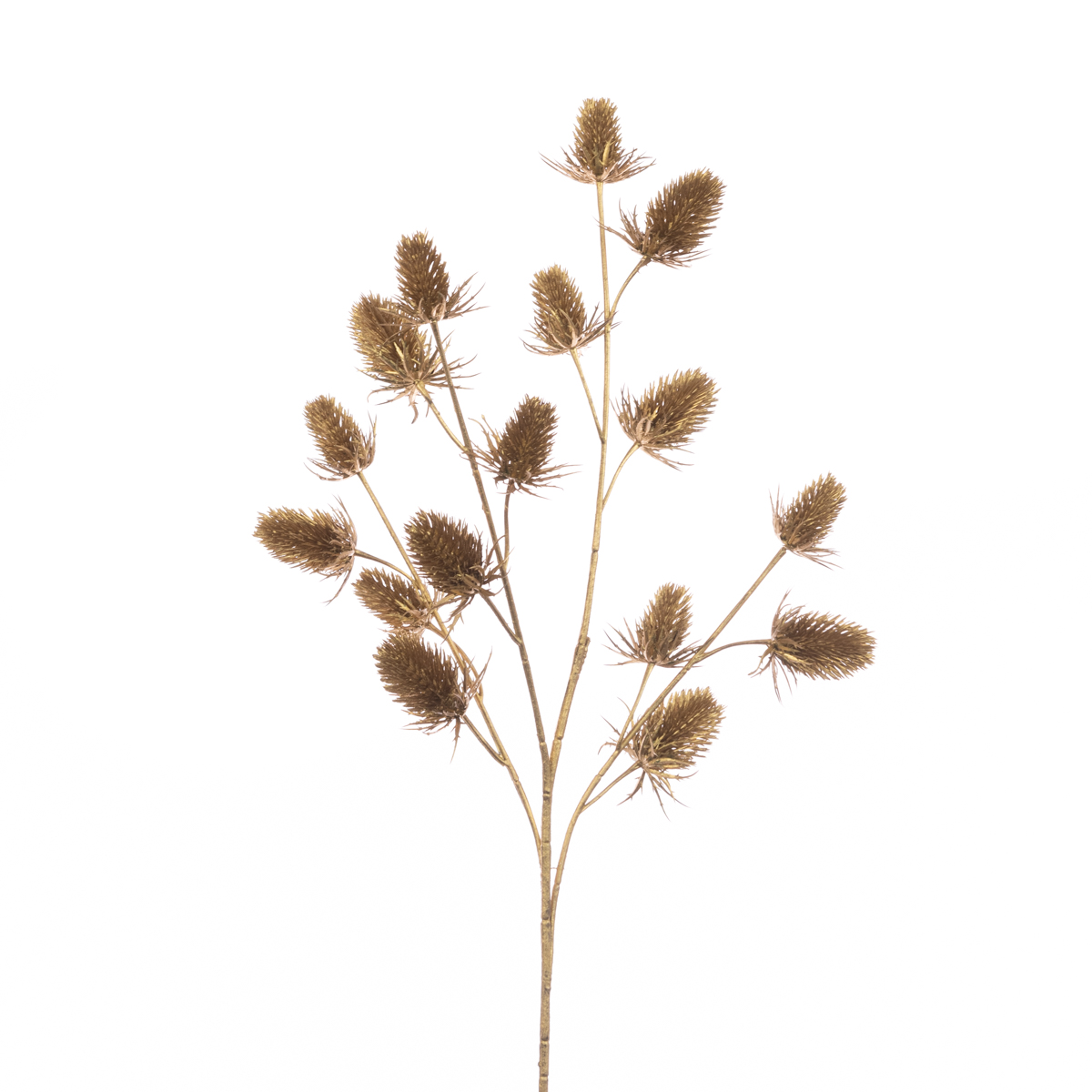 Metallic Thistle Spray 66cm Gold-0
