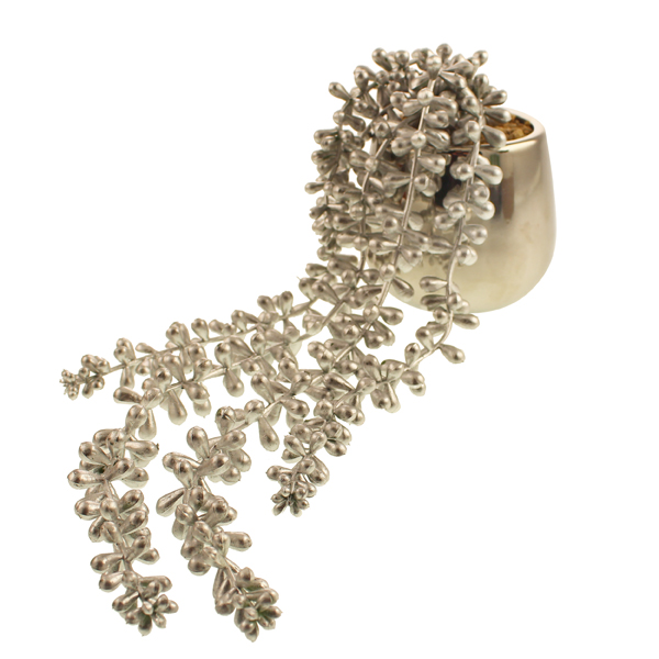 String of Pearls in Silver Pot Silver-0