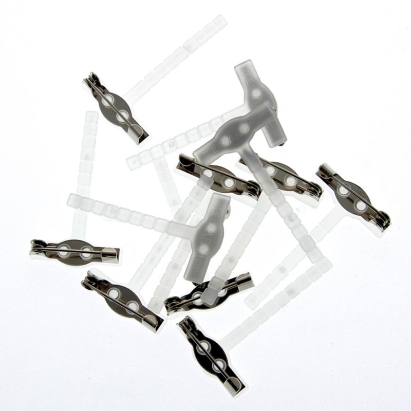 Corsage Clips - White x 50pcs-0