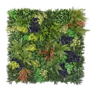 Plastic Foliage Tile - Green/Brown 1mtr x 1mtr-0