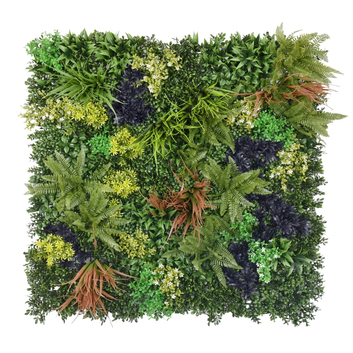 Artificial Living Wall - Green/Brown 1mtr x 1mtr