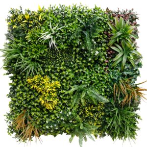 Plastic Foliage Tile - Green/Purple 1mtr x 1mtr
