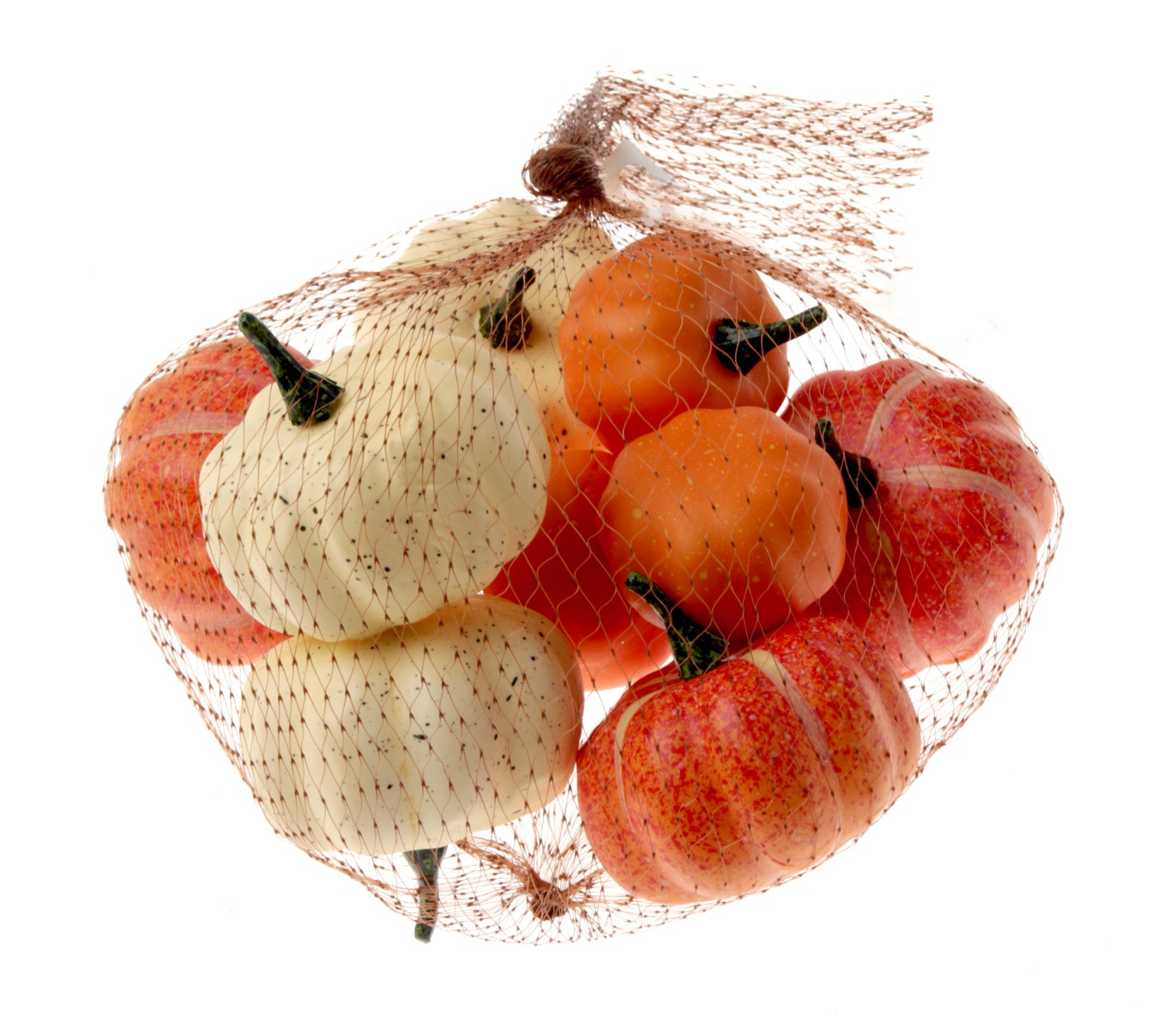 Assorted Pumpkins - Orange & Cream x 9