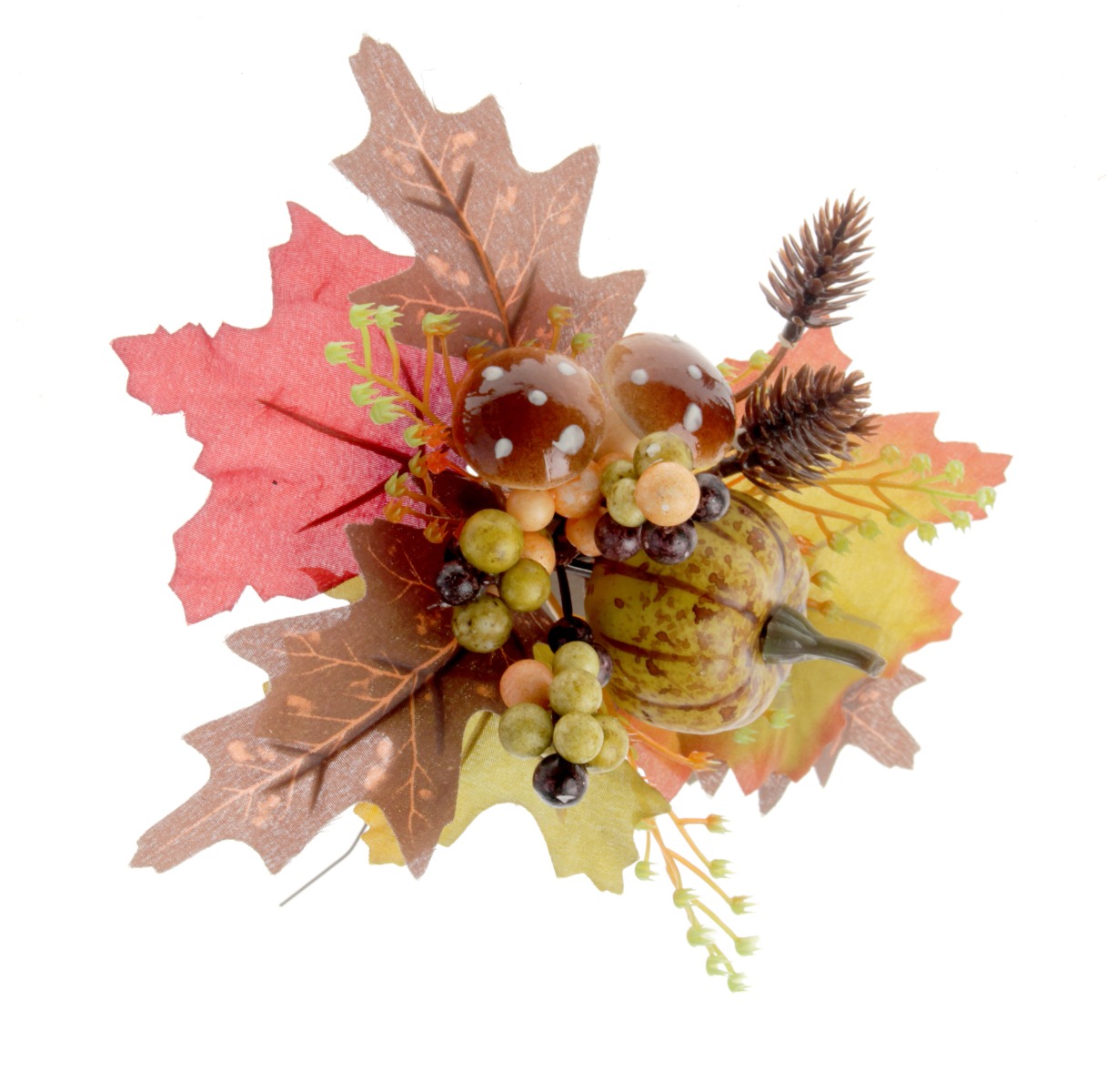Pumpkin & Mushroom Pick - Orange/Brown x 3-0