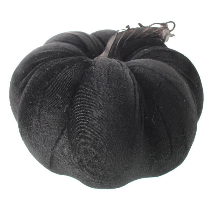 18cm Velvet Pumpkin Black-0
