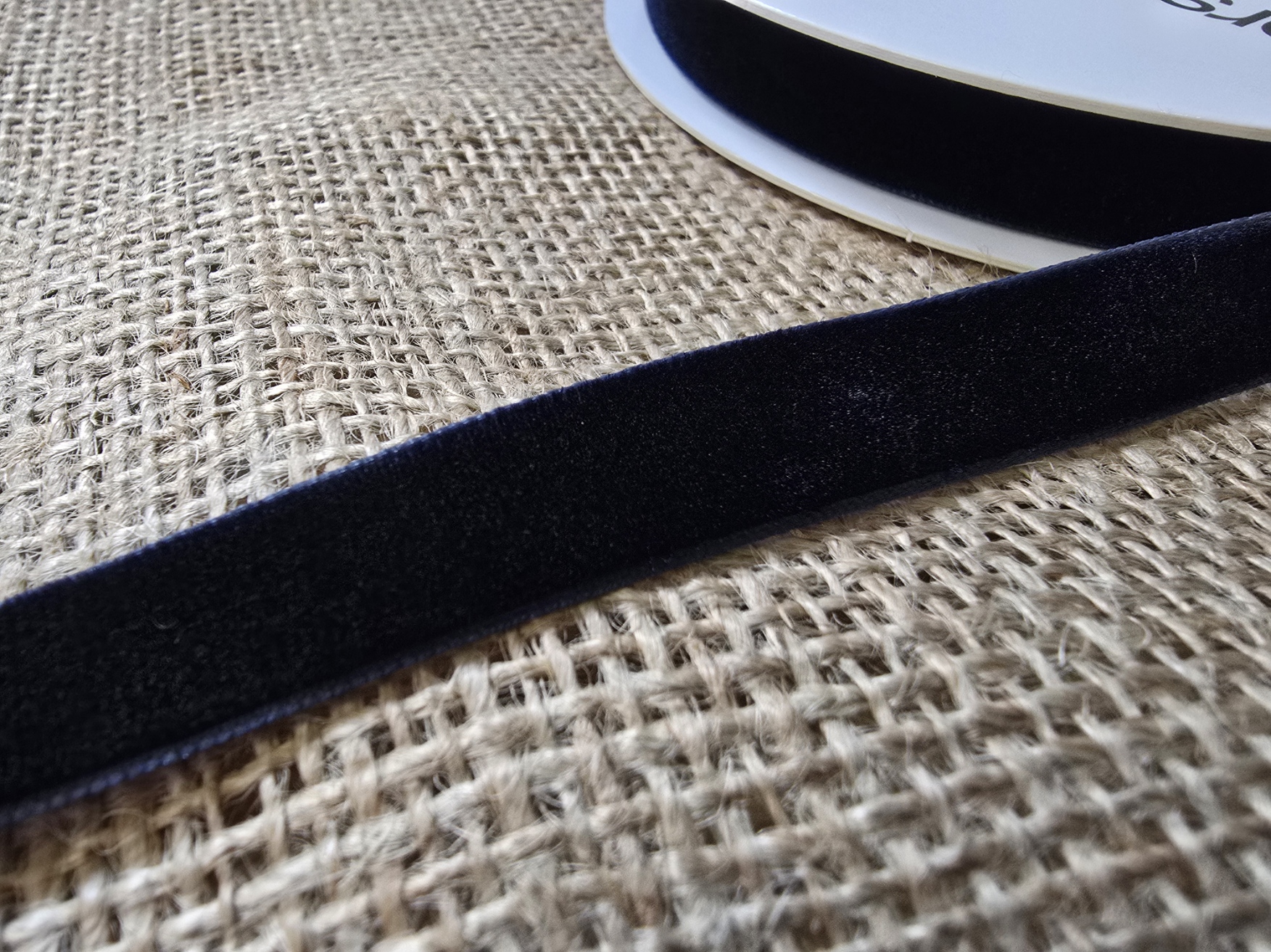 Velvet Ribbon 12mm x 10mtrs Dark Blue