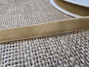 Velvet Ribbon 12mm x 10mtrs Gold