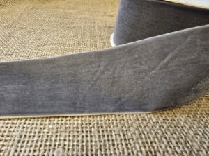 Velvet Ribbon 50mm x 10mtrs Silver