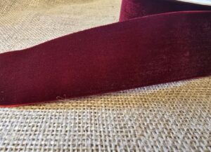 Velvet Ribbon 50mm x 10mtrs Burgundy
