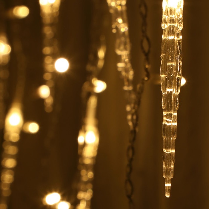 360 Warm White Jack Frost Icicle Lights-26660