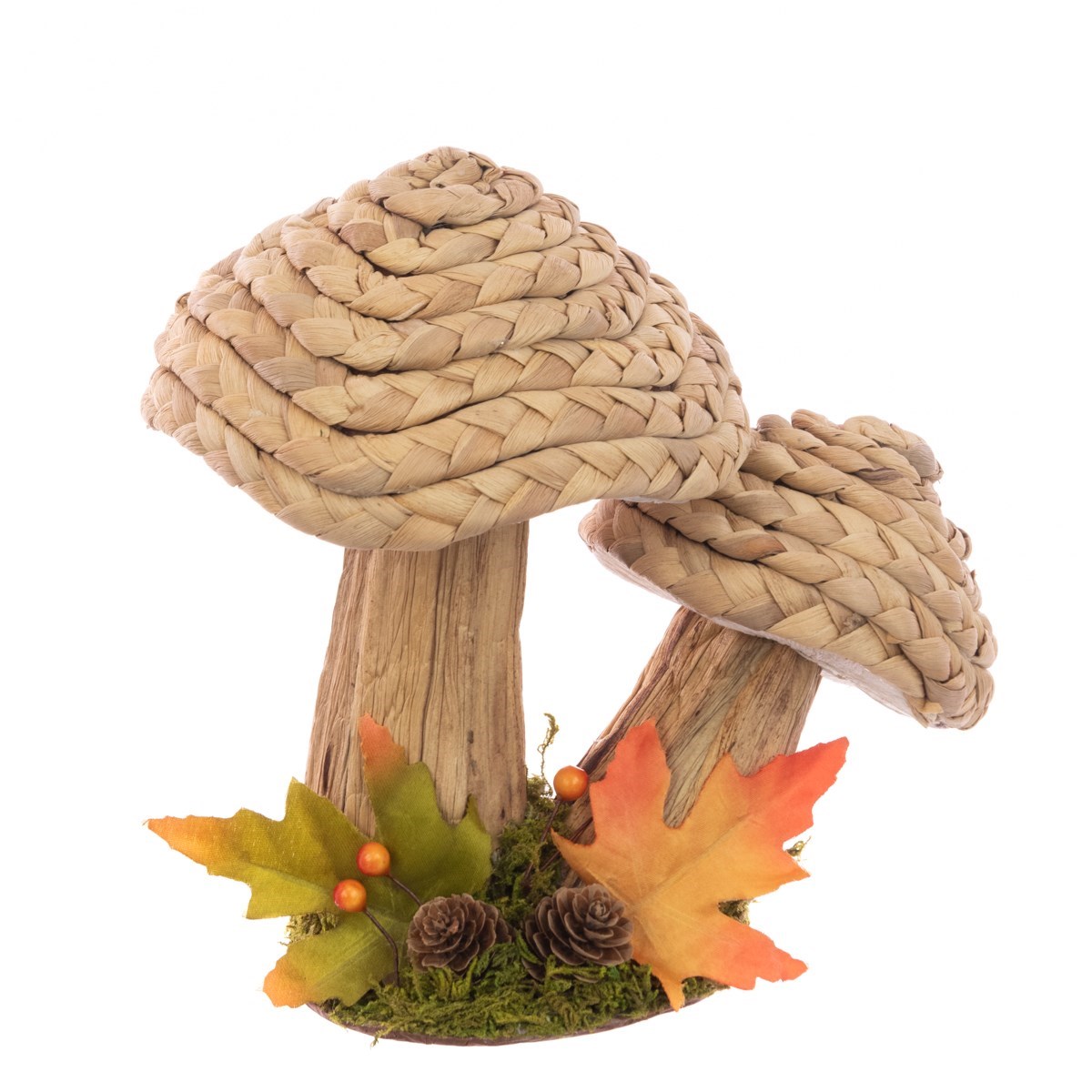 Rattan Toadstools 19cm Natural-0