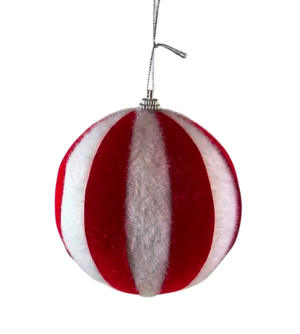 Candy Cane Christmas Baubles 10cm x 4-0