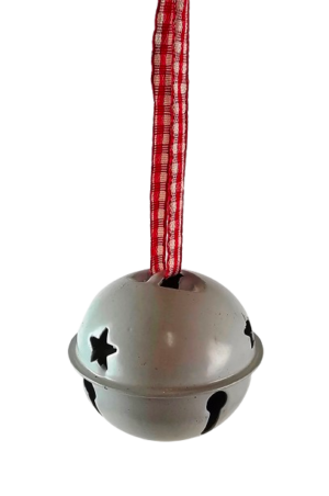 Cowbell Baubles White 5cm x 12pcs-0