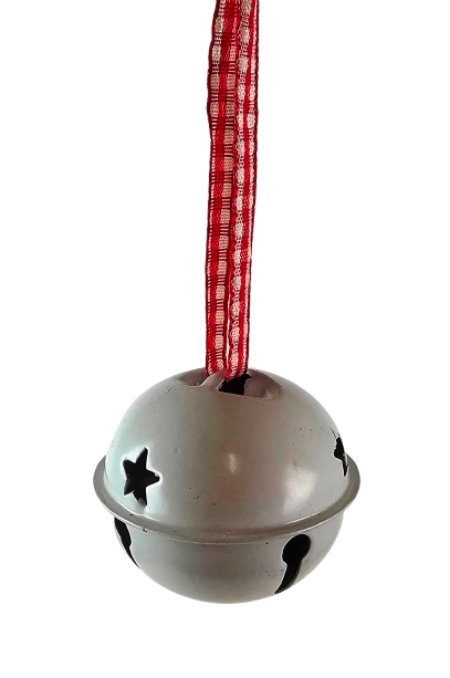 Cowbell Baubles White 5cm x 12pcs-0