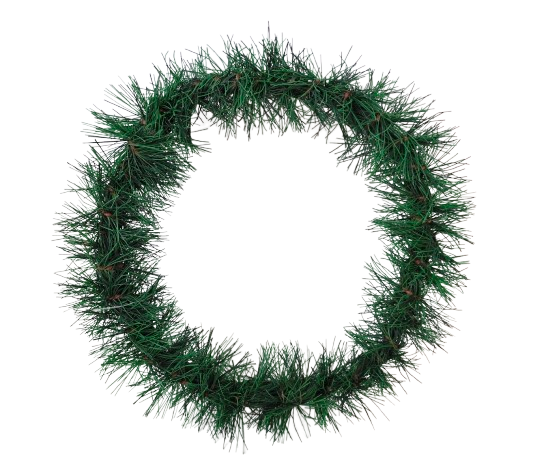 Plain PVC Wreath 30cm (Economy)-0