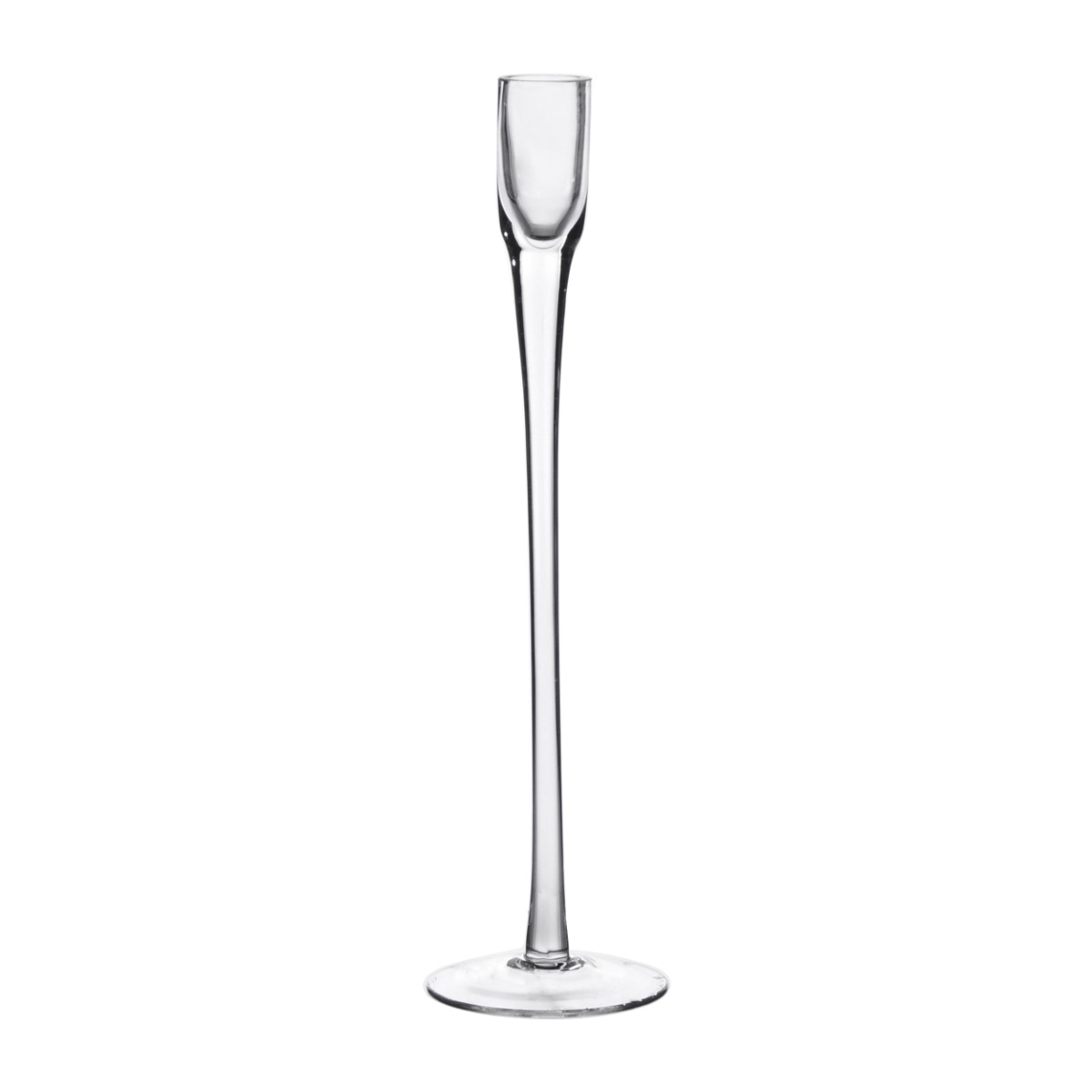 Glass Flute Candlestick 30cm-0
