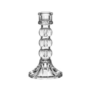 Anastasia Glass Candlestick 15cm