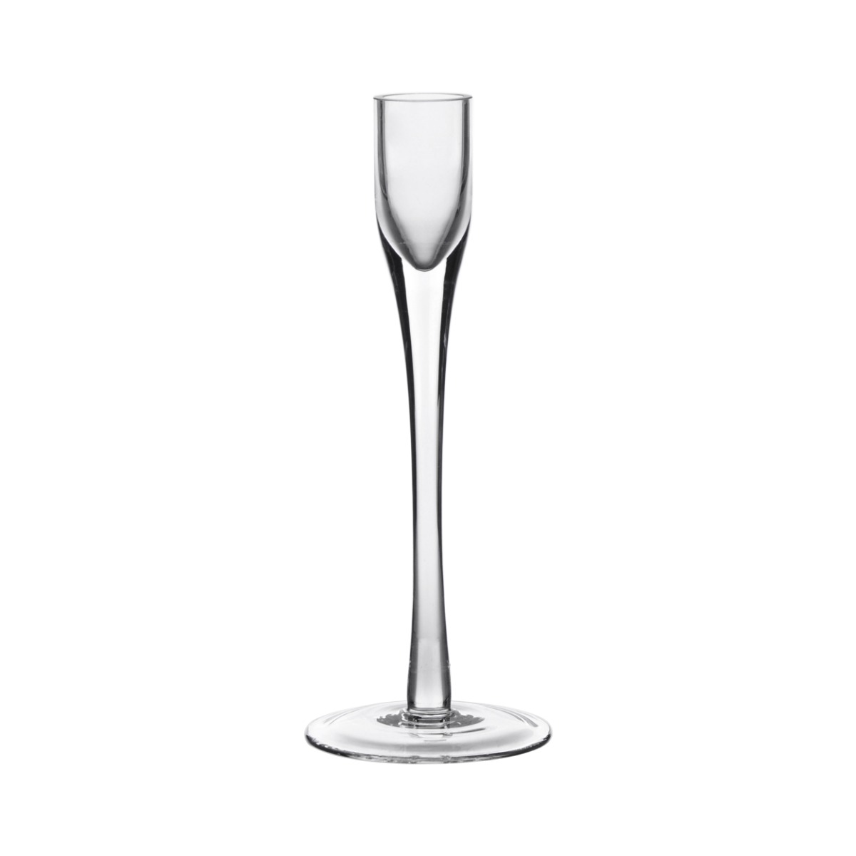 Glass Flute Candlestick 25cm-0