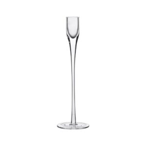 Glass Flute Candlestick 27cm-0