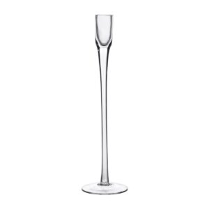 Glass Flute Candlestick 30cm-0