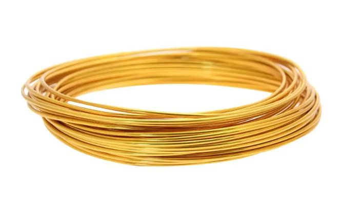 Aluminium Wire 100g x 2mm Gold (AP)-0