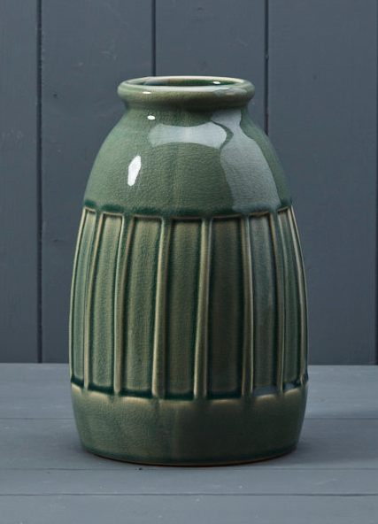 Green Ceramic Vase (24.5cm)