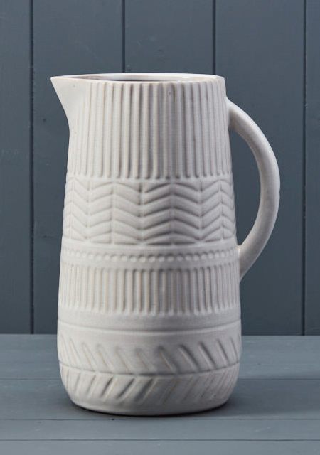 White Ceramic Jug (26.5cm)-0