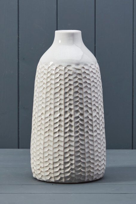 White Ceramic Vase (28.5cm)
