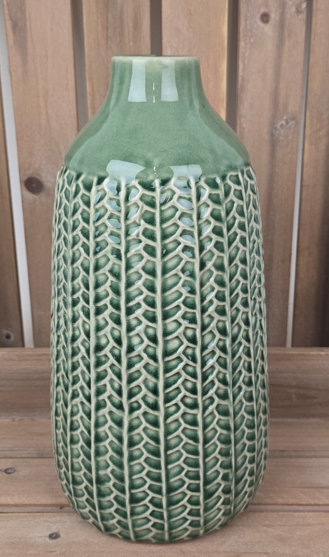 Green Ceramic Vase (28.5cm)