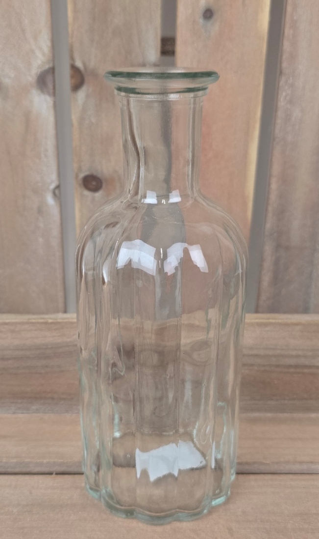Clear Glass Bottle (19cm)