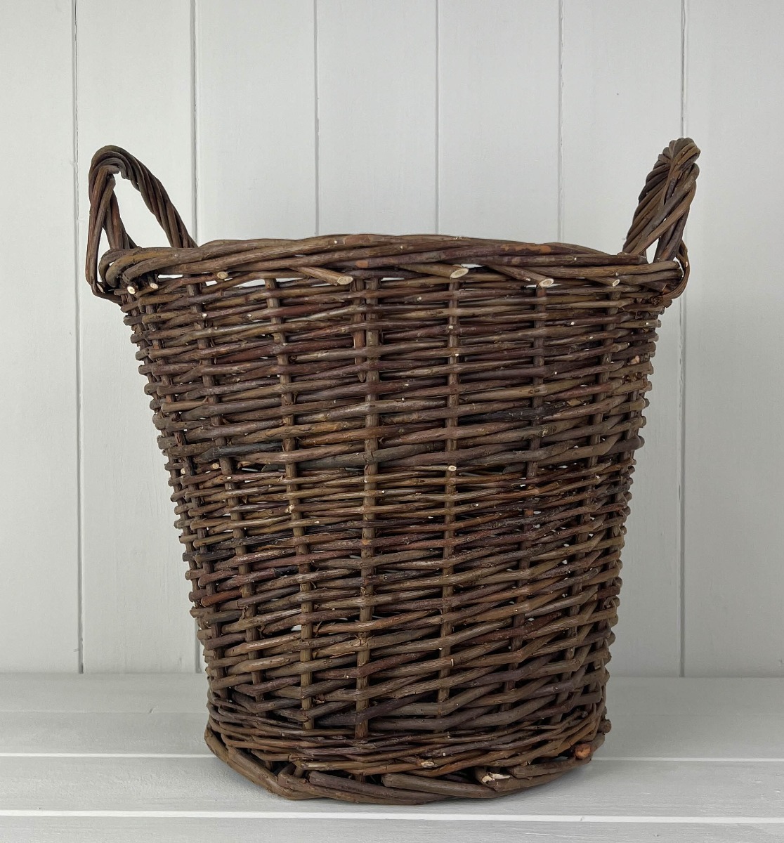 Round Basket with Ears