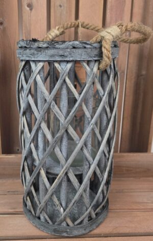 Grey Washed Lantern (30cm)-0