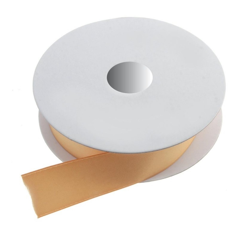 Double Face Satin 38mm x 20mtrs Gold-0