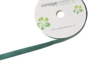 Double Face Satin 38mm x 20mtrs Hunter Green-0