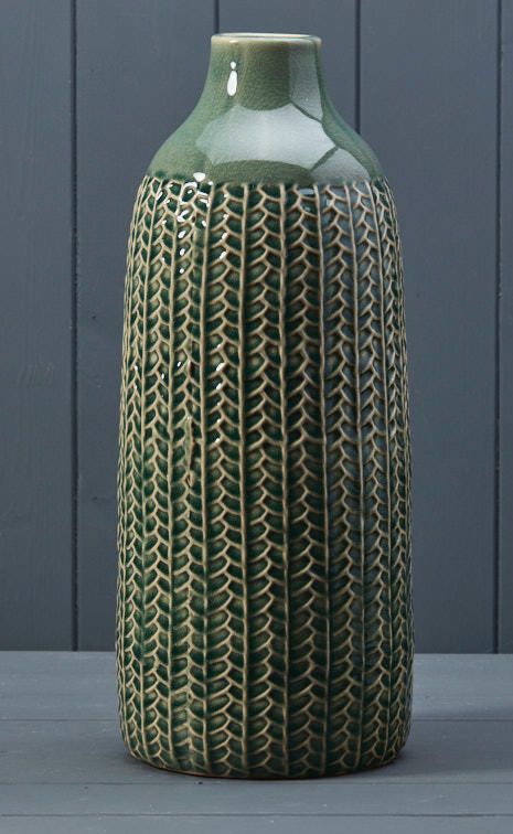 Green Ceramic Vase (37.5cm)-0