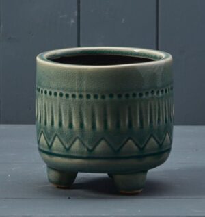 Green Ceramic Pot (12.5cm)