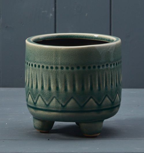 Green Ceramic Pot (12.5cm)