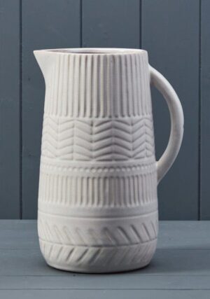 White Ceramic Jug (26.5cm)-0