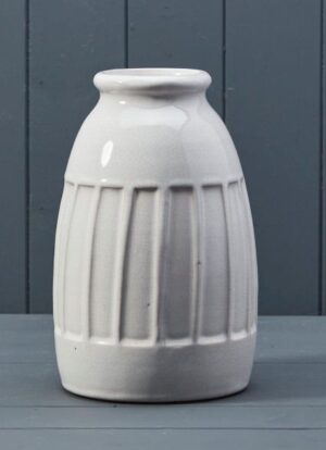 White Ceramic Vase (24.5cm)