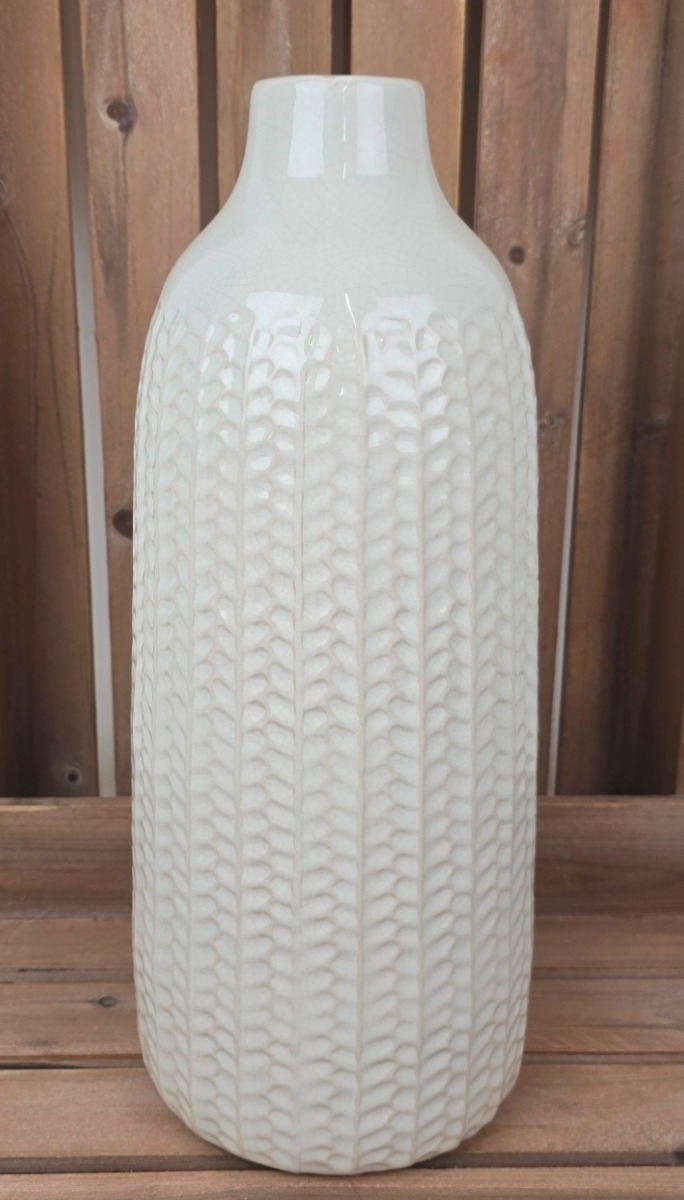White Ceramic Vase (37.5cm)
