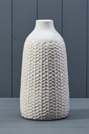 White Ceramic Vase (28.5cm)