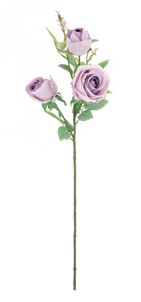 80cm Lilac Rosebud Stem-0