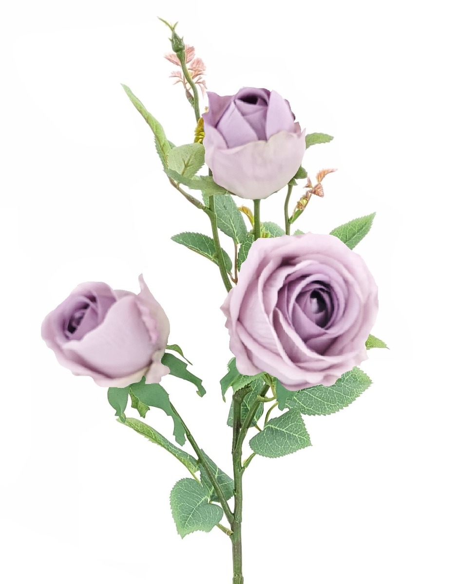 80cm Lilac Rosebud Stem-26873