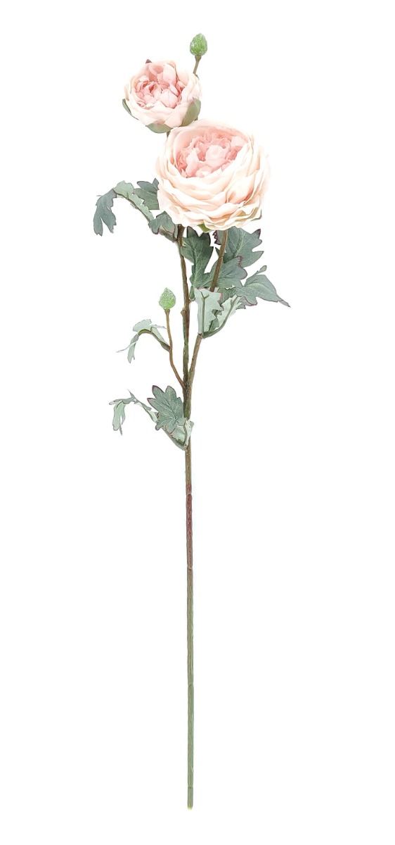 72cm Light Pink Peony Stem-0