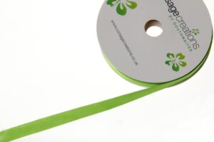 Double Face Satin 38mm x 20mtrs Lime Green-0