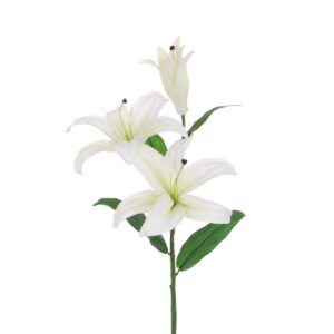 ECO Casablanca Lily Spray 88cm White-0