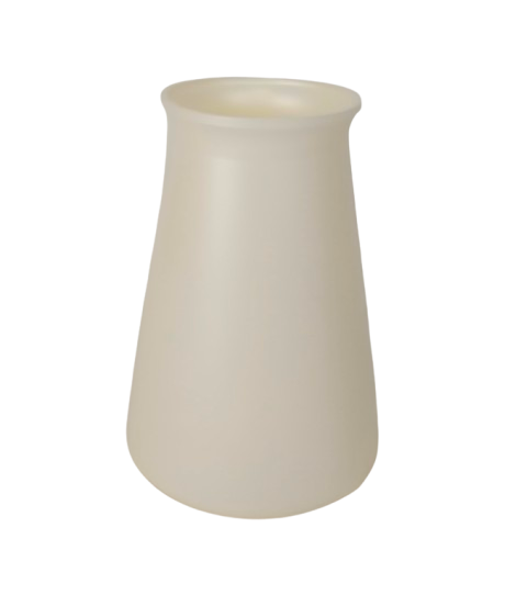 Recycled Aqua Vase Pearl White 23cm Tall