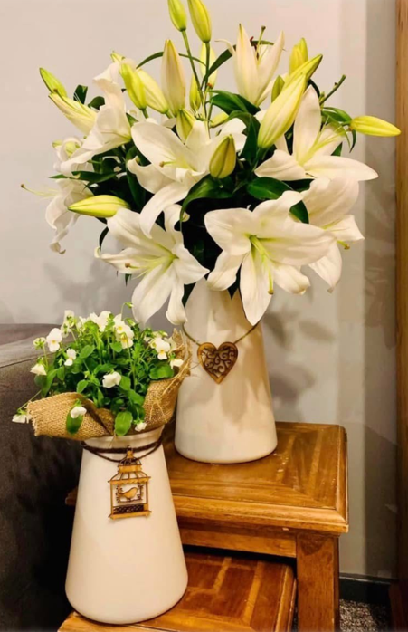 Recycled Aqua Vase Pearl White 23cm Tall-0