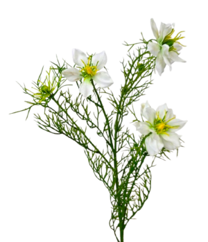 Artificial Nigella Spray 69cm White-0